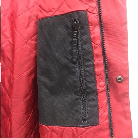 Tommy Hilfiger Men’s Sport Coat Windbreaker Detachable Hood Black Red White M - Picture 8 of 12